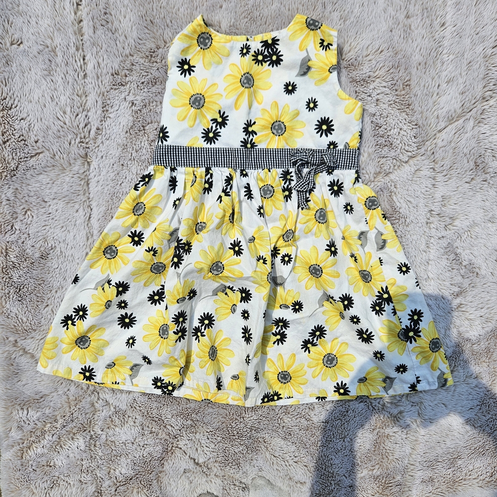 BabiesRUs Yellow Floral Kids Dress